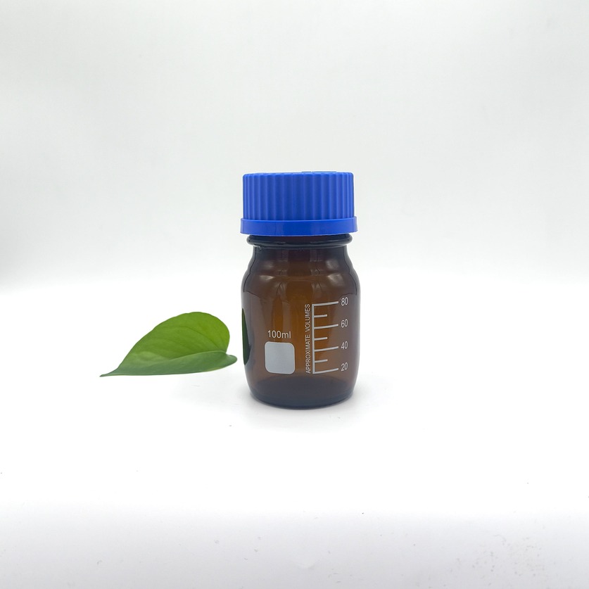 100 ml bruine glazen reagensfles